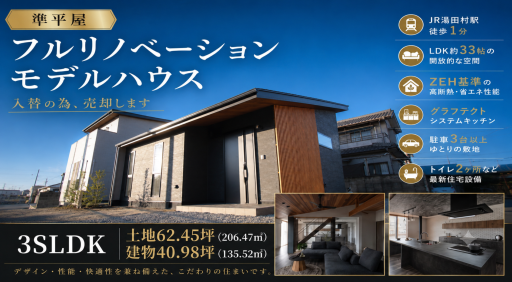神辺町徳田モデルハウス売却