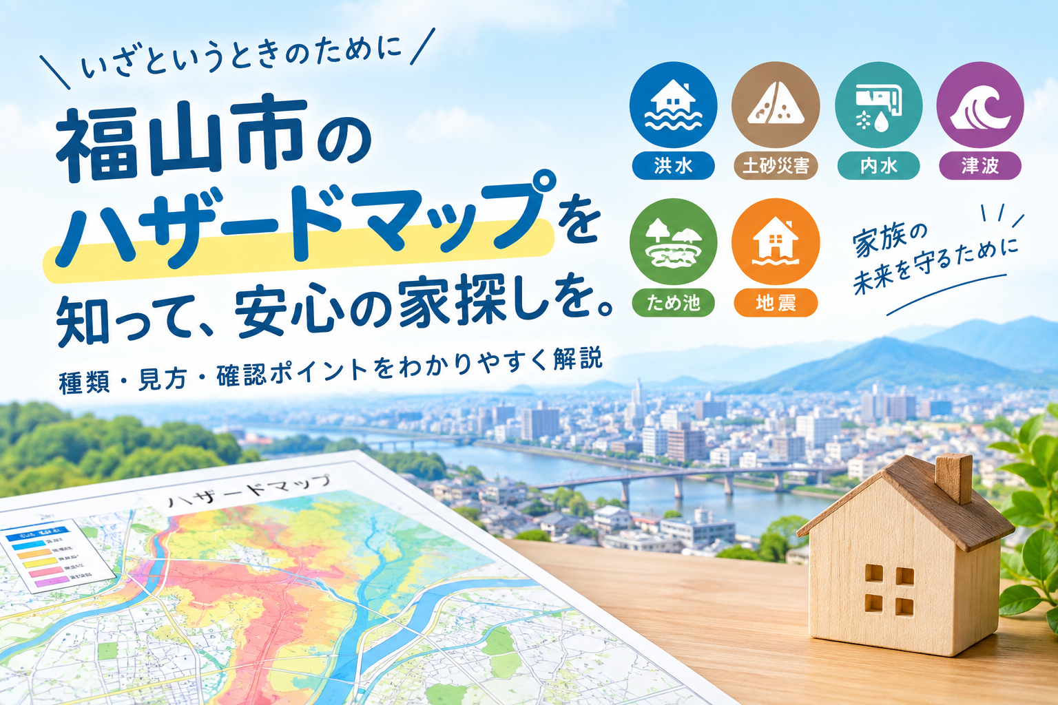 ハザードマップを知って安心の家探しを